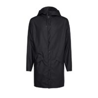 RAINS Long Jacket Black