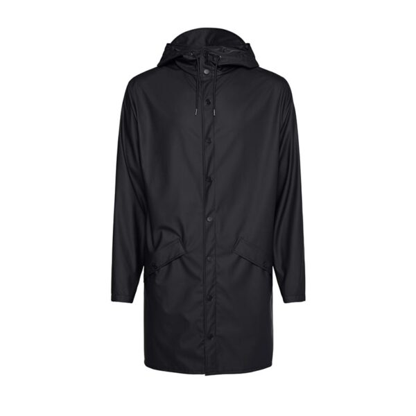 RAINS Long Jacket Black