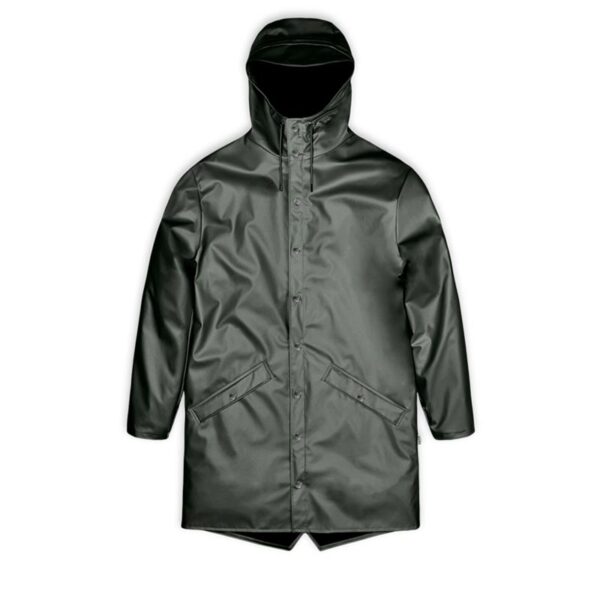 RAINS Regenjas Unisex Long Jacket Silver Pine