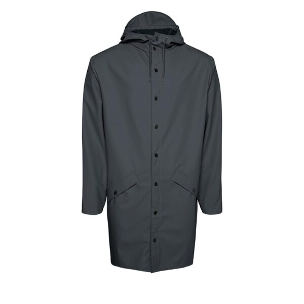 RAINS Long Jacket Slate
