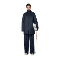 RAINS Gevoerde Regenjas Unisex Padded Nylon Coat Navy