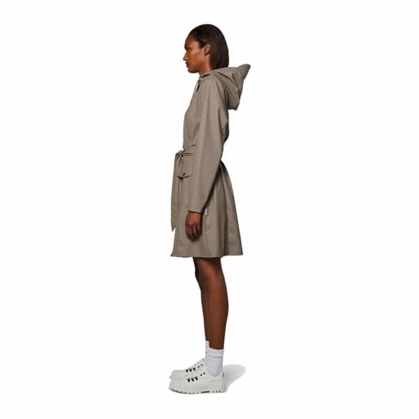 RAINS Curve Jacket Taupe
