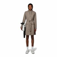 RAINS Curve Jacket Taupe