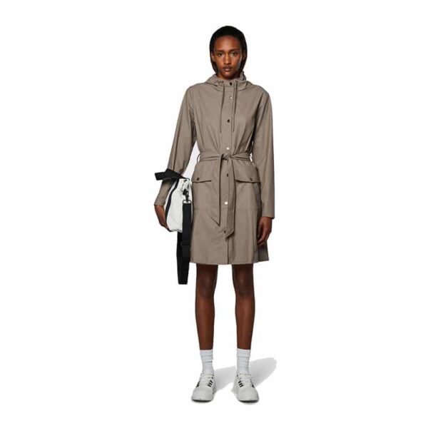 RAINS Curve Jacket Taupe