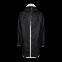 RAINS Regenjas Unisex Longer Jacket Black Reflective