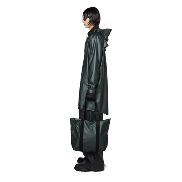 RAINS Regenjas Unisex Long Jacket Silver Pine