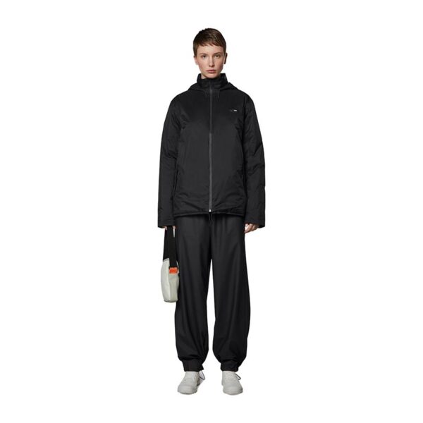 RAINS Padded Nylon Jacket Black