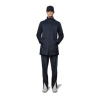 RAINS Gevoerde Regenjas Unisex Padded Nylon Coat Navy