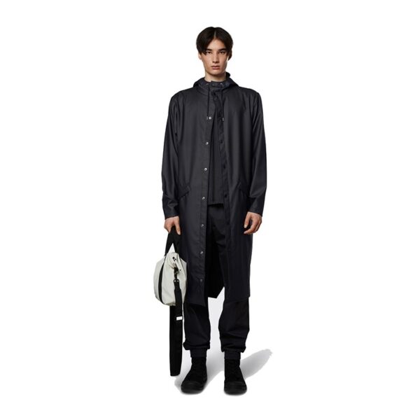 RAINS Longer Jacket Black