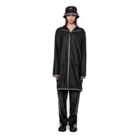 RAINS Regenjas Unisex Longer Jacket Black Reflective