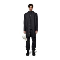 RAINS Long Jacket Black