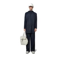 RAINS Long Jacket Navy