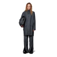 RAINS Long Jacket Slate