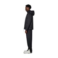 RAINS Padded Nylon Jacket Black