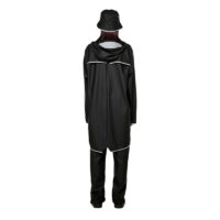 RAINS Regenjas Unisex Longer Jacket Black Reflective