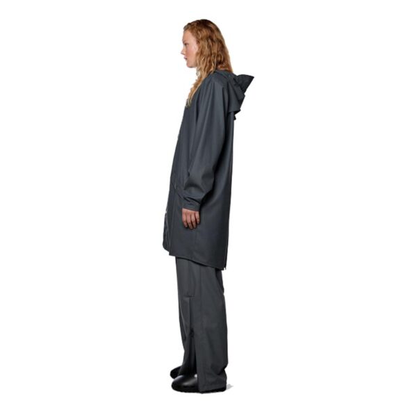 RAINS Long Jacket Slate