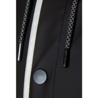RAINS Regenjas Unisex Longer Jacket Black Reflective