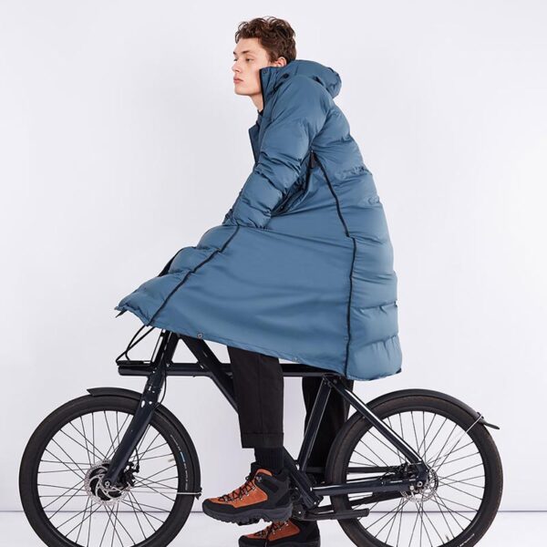 MAIUM Regenjas Puffer Blue Grey
