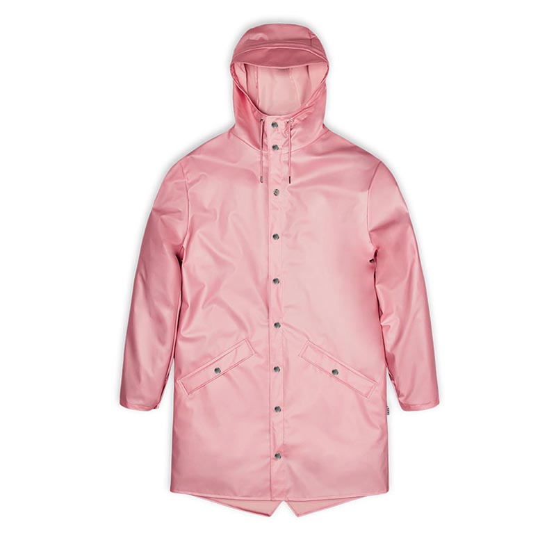 schokkend Arashigaoka Decoratie RAINS Long Jacket Pink Sky 🧥 Regenjas.nl