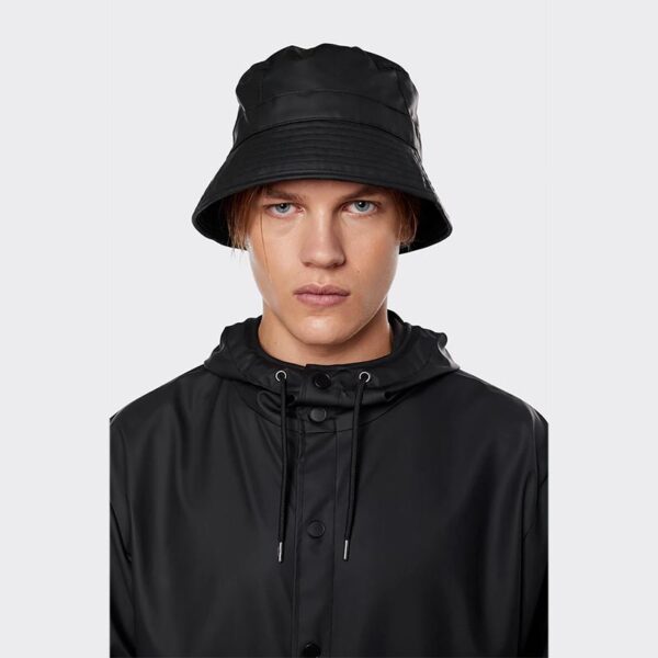 RAINS Bucket Hat Black