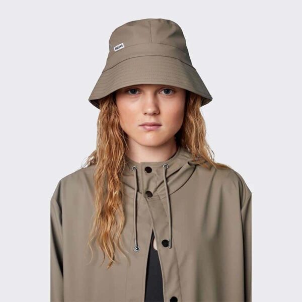 RAINS Bucket Hat Taupe