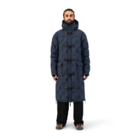MAIUM Gevoerde Regenjas Unisex Padded Duffle Navy Blue