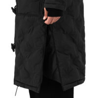 MAIUM Gevoerde Regenjas Unisex Padded Duffle Black