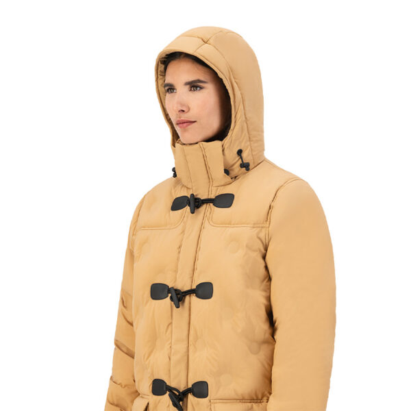 MAIUM Gevoerde Regenjas Unisex Padded Duffle Iced Coffee
