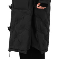 MAIUM Gevoerde Regenjas Unisex Padded Duffle Black