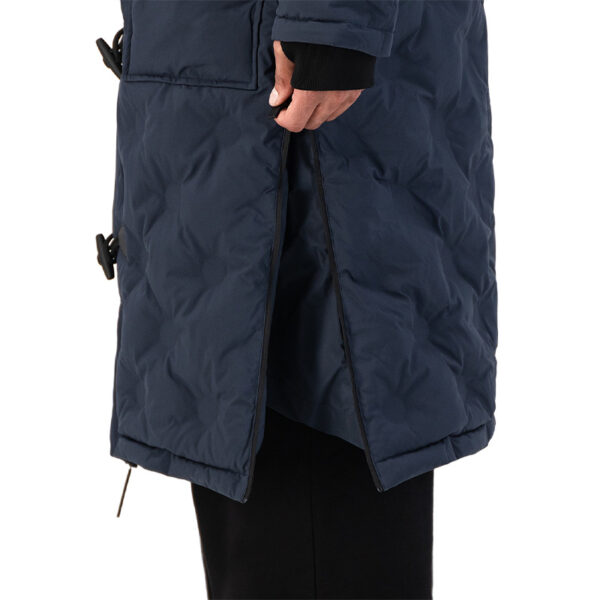 MAIUM Gevoerde Regenjas Unisex Padded Duffle Navy Blue