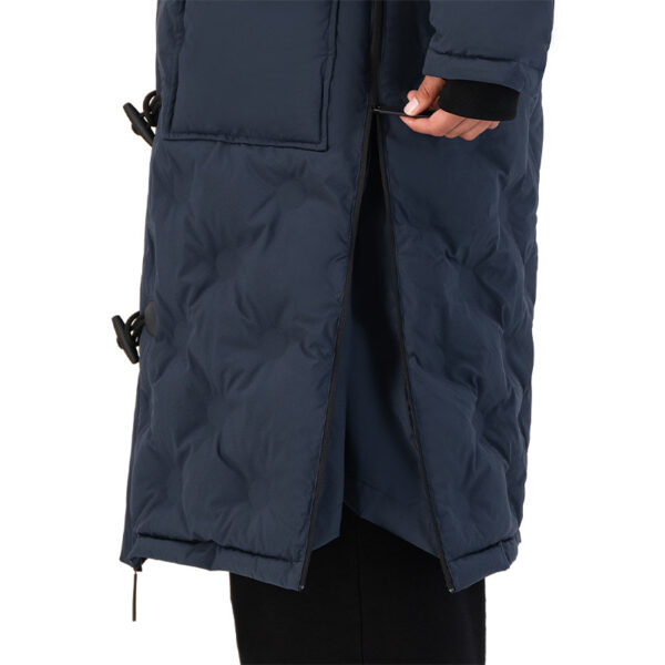 MAIUM Gevoerde Regenjas Unisex Padded Duffle Navy Blue