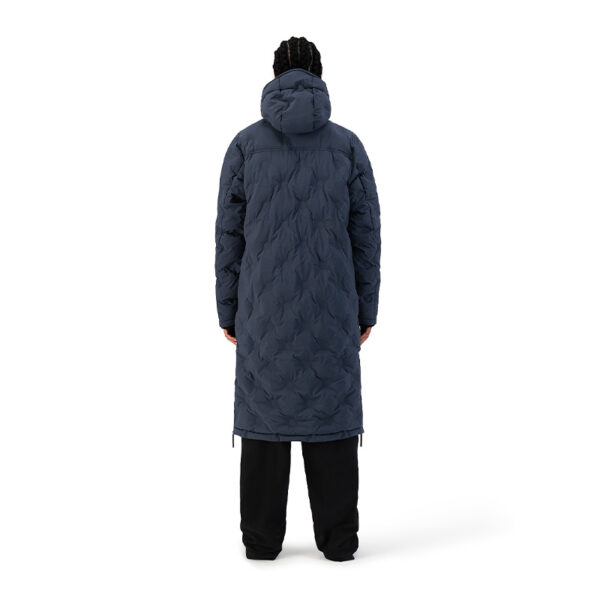 MAIUM Gevoerde Regenjas Unisex Padded Duffle Navy Blue