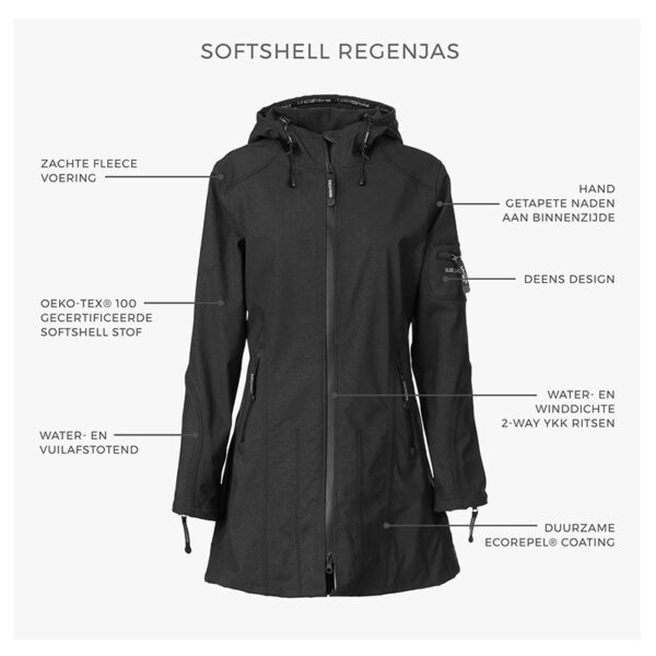 Ilse Jacobsen Regenjas Dames RAIN37 Dark Indigo