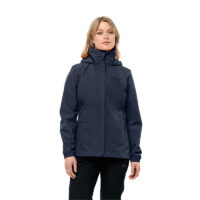 Jack Wolfskin Regenjas Dames Stormy Point 2L Night Blue