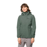 Jack Wolfskin Regenjas Dames Stormy Point 2L Hedge Green