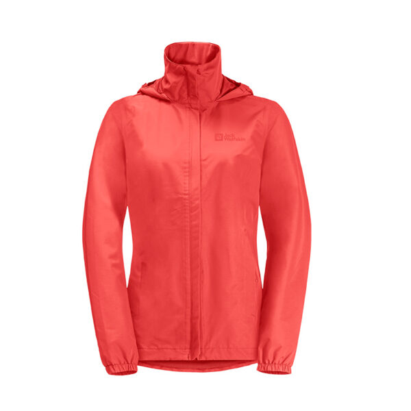 Jack Wolfskin Stormy Point 2L Jkt W Vibrant Red Regenjas