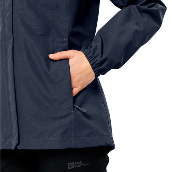 Jack Wolfskin Regenjas Dames Stormy Point 2L Night Blue