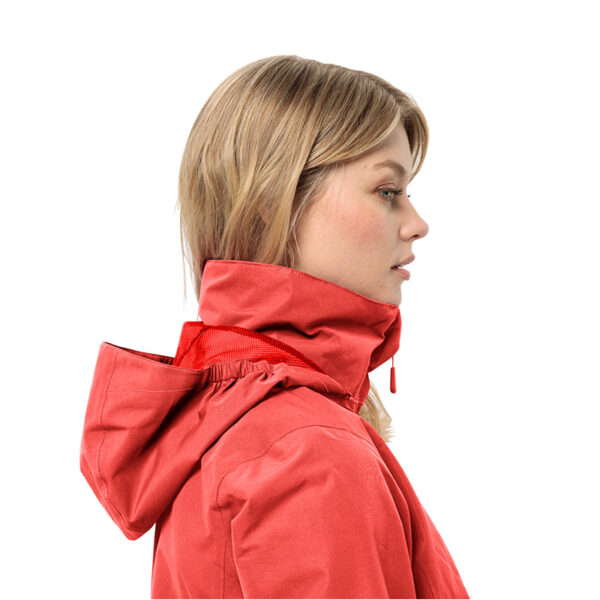 Jack Wolfskin Regenjas Dames Stormy Point 2L Vibrant Red