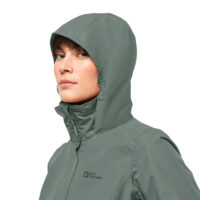 Jack Wolfskin Regenjas Dames Stormy Point 2L Hedge Green