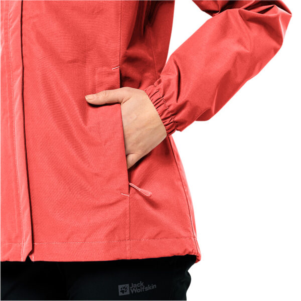 Jack Wolfskin Regenjas Dames Stormy Point 2L Vibrant Red