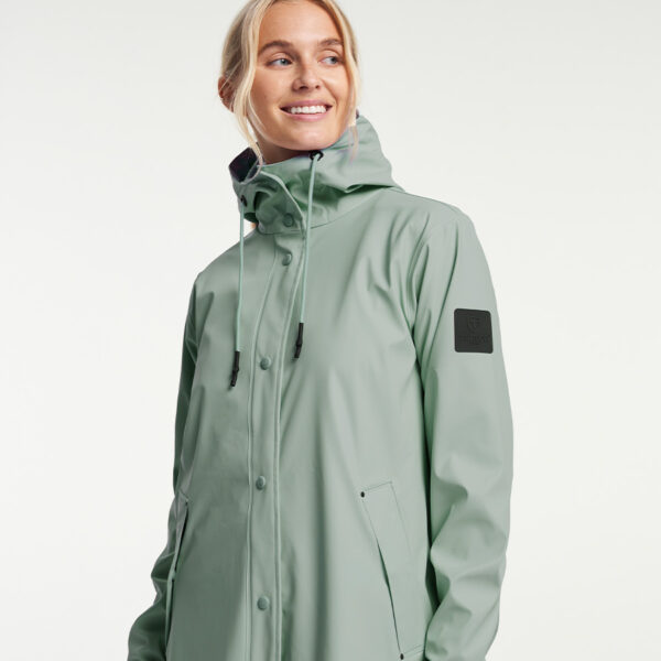 TENSON Regenjas Dames Apelviken PU Coat Slate grey