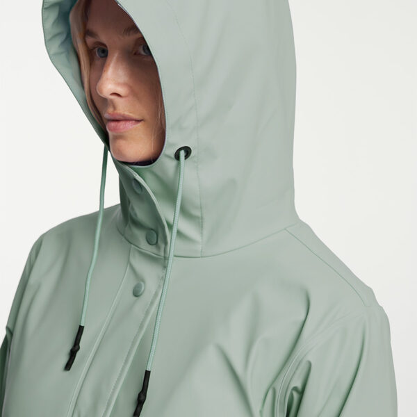 TENSON Regenjas Dames Apelviken PU Coat Slate grey