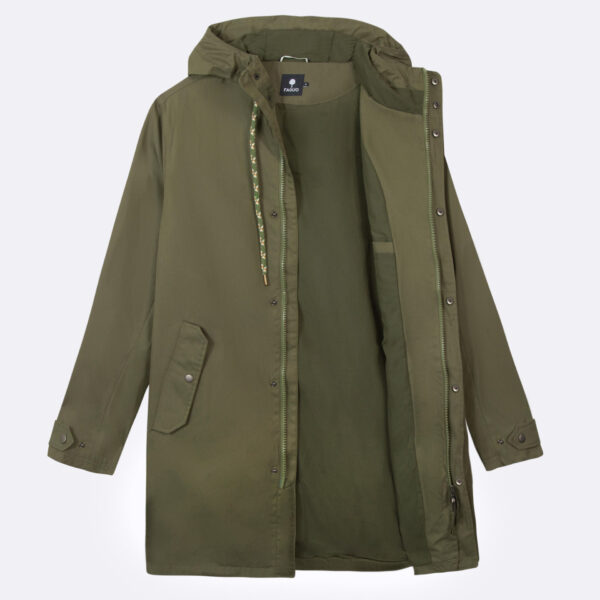 Faguo Gresigne Raincoat Co Syn Woven Khaki