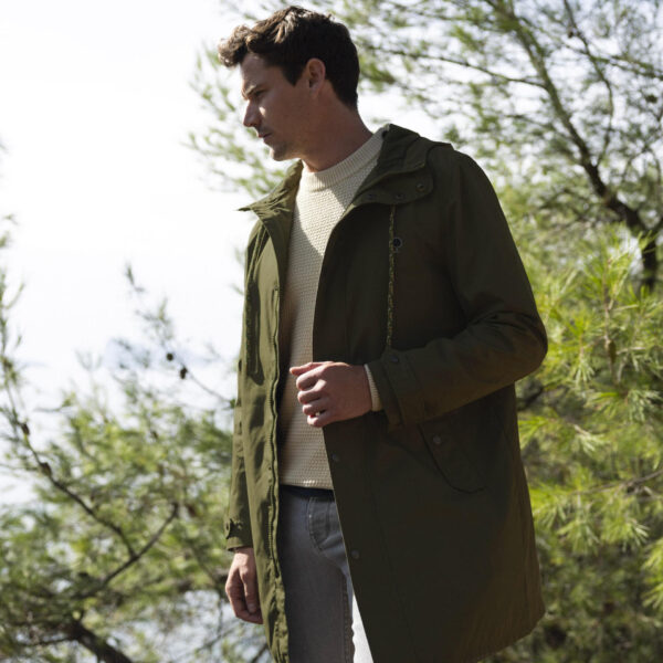 Faguo Gresigne Raincoat Co Syn Woven Khaki