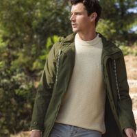 Faguo Gresigne Raincoat Co Syn Woven Khaki