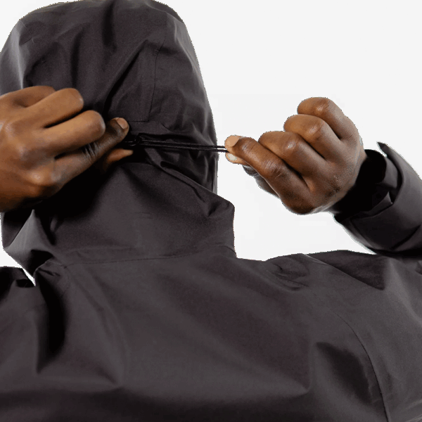 Elliker Ayre Long 3L Waterproof Shell Jacket Black Long