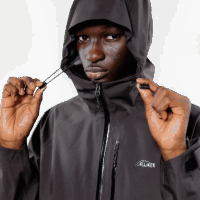 Elliker Ayre Long 3L Waterproof Shell Jacket Black Long