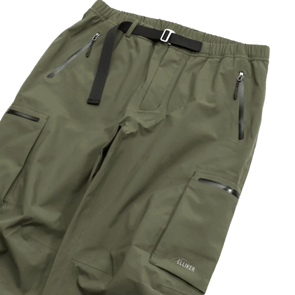 Elliker Bordley Waterproof Shell Trousers Khaki